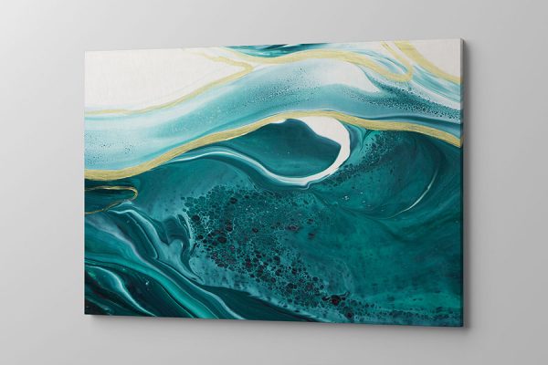 Obraz na płótnie marmur w kolorze butelkowej zieleni