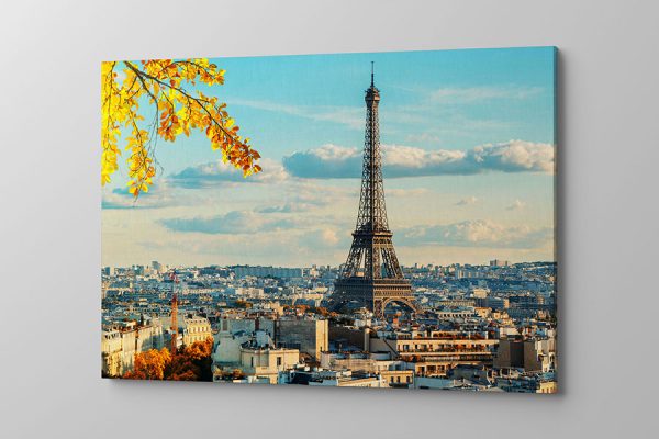 Obraz na płótnie wieża Eiffla w jesiennej odsłonie Paryż