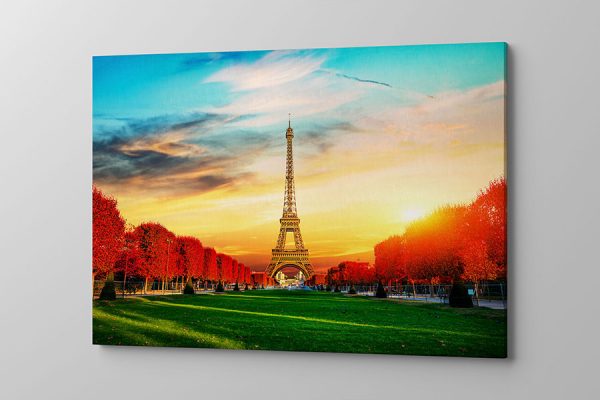 Obraz na płótnie Paryż Wieża Eiffla w cudownych jesiennych kolorach