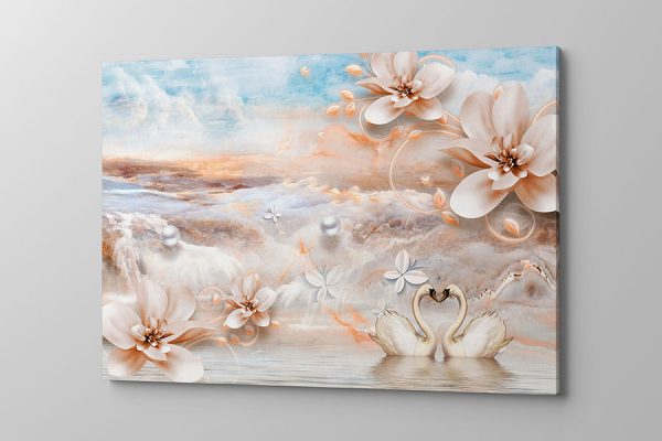 Obraz na płótnie pastelowa kompozycja kwiatowa