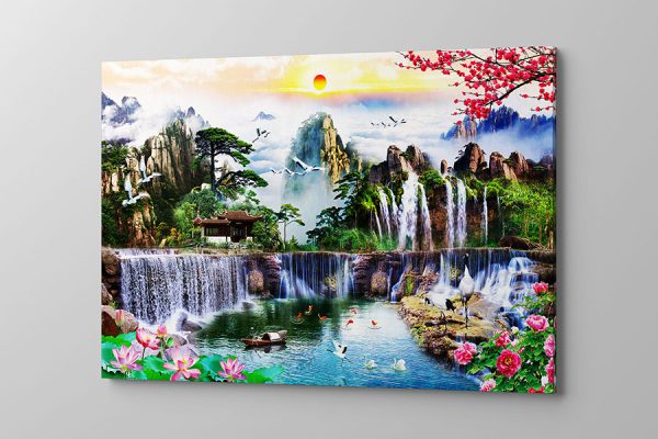 Obraz na płótnie egzotyczny wodospad