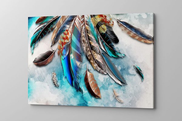 Obraz na płótnie przepiękne kolorowe pióra