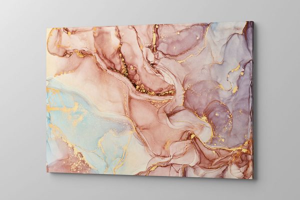 Obraz na płótnie różowo fioletowy marmur