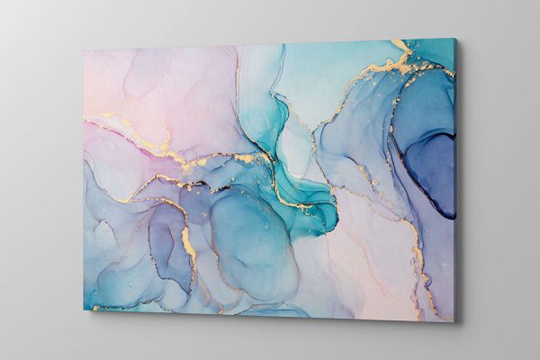 Obraz na płótnie pastelowe plamy na marmurze