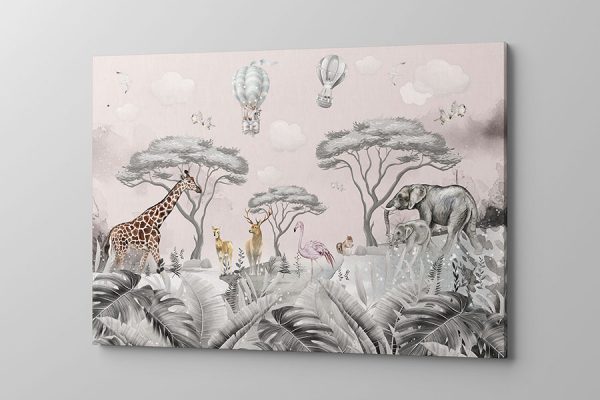 Obraz na płótnie jungla w pastelach