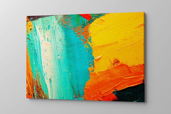 Obraz na płótnie jak malowana kolorowa abstrakcja