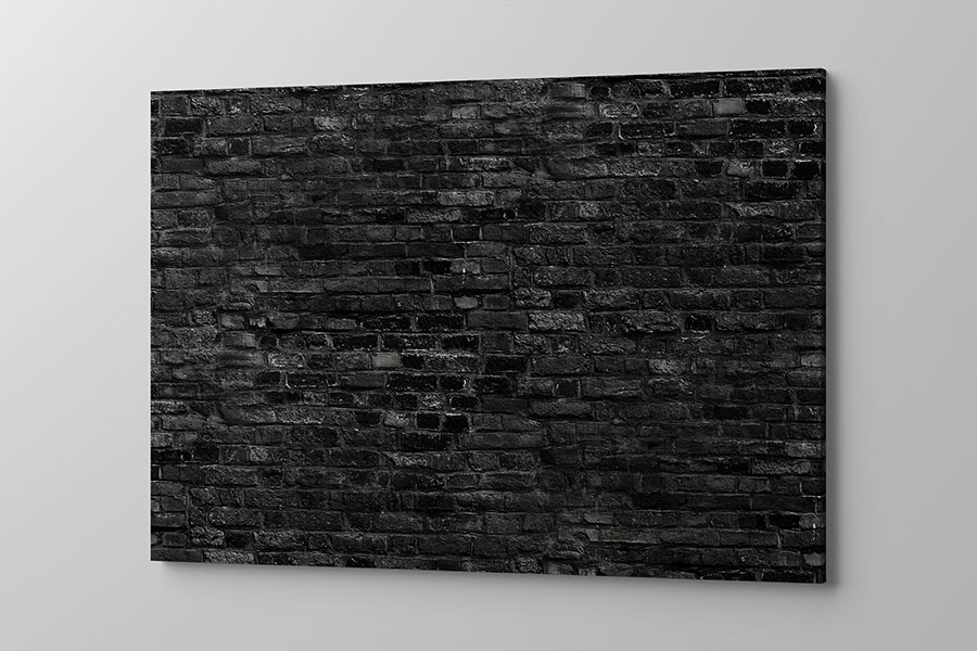 Obraz na płótnie czarna cegła
